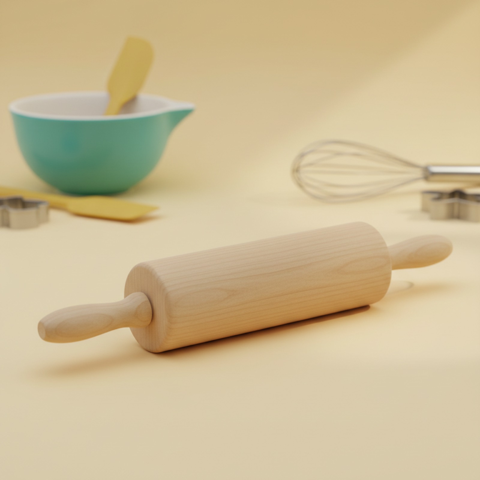 Rouleau à pâtisserie hêtre